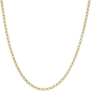 New 9ct Yellow Gold 26" Round Belcher Chain Necklace