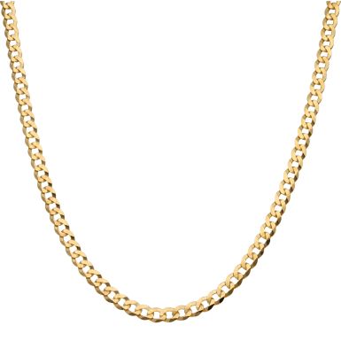 New 9ct Yellow Gold 26" Curb Link Chain Necklace 16.2g