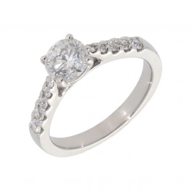 New 18ct Gold 1.02ct Diamond Solitaire Ring 0.30ct