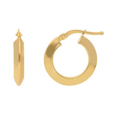 New 9ct Yellow Gold 20mm Polished Hoop Earrings