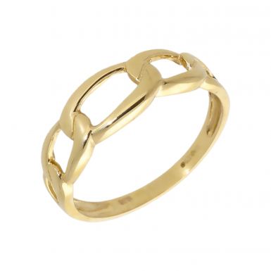 New 9ct Yellow Gold Chain Link Ring