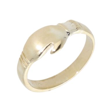 New 9ct Yellow Gold Childs Boxing Glove Dress Ring