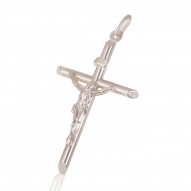 New Sterling Silver Large Crucifix Pendant