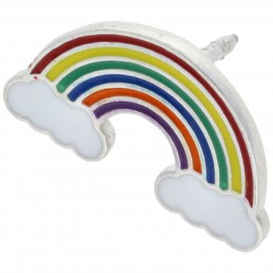 New Sterling Silver Support Our NHS Rainbow Lapel/Tie Pin