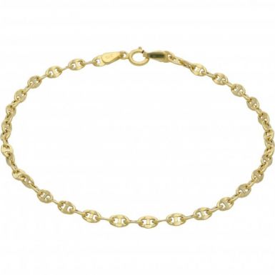 New 9ct Yellow Gold Gucci/Anchor Link Ladies Bracelet
