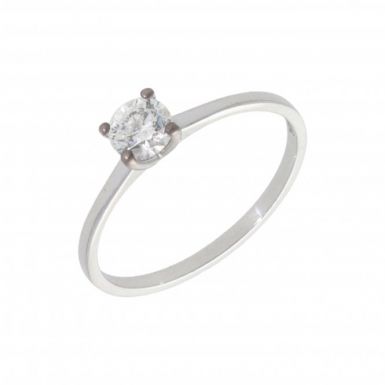 Pre-Owned 18ct White Gold 0.53 Carat Diamond Solitaire Ring