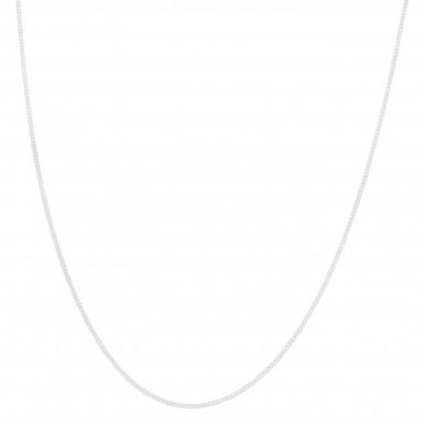 New Sterling Silver Adjustable 16-18 Inch Curb Chain Necklace