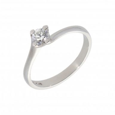 Pre-Owned Platinum 0.43 Carat Diamond Solitaire Ring