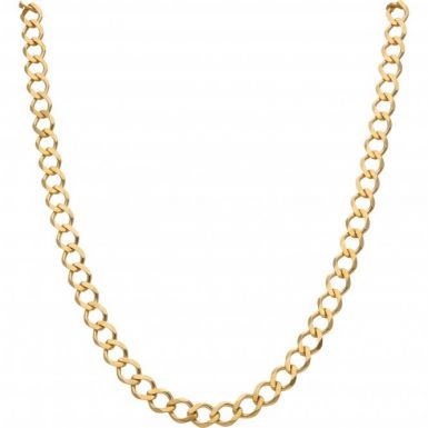 New 9ct Yellow Gold 20 Inch Solid Curb Link Chain Necklace 23.g