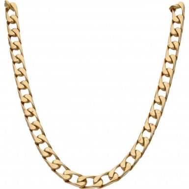 Pre-Owned 9ct Yellow Gold 15 Inch Heavy Curb Chain Necklace