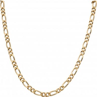Pre-Owned 9ct Yellow Gold 29 Inch Heavy Figaro Chain Necklace