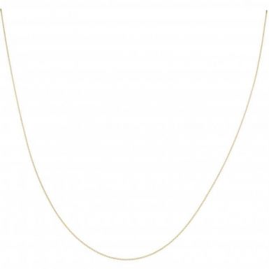 New 9ct Yellow Gold 18" Fine Curb Chain Necklace