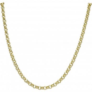 New 9ct Yellow Gold 20" Solid Round Belcher Chain Necklace 26.4g