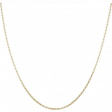 New 9ct Gold 20" Hollow Diamond-Cut Belcher Chain Necklace