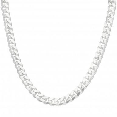 New Sterling Silver 24" Cuban Curb Link Heavy Necklace 3.7oz