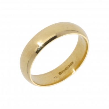 Pre-Owned 18ct Yellow Gold 5mm Wedding Band Ring