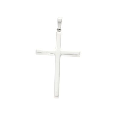 New Sterling Silver Large Cross Pendant