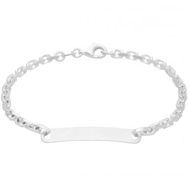 New Sterling Silver Ladies Identity Bracelet