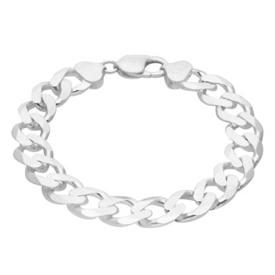 New Sterling Silver 8.5 Inch Solid Curb Link Bracelet 1oz