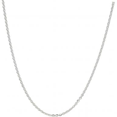 New Sterling Silver 20 Inch Flat Belcher Link Chain Necklace