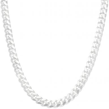 New Sterling Silver 26Inch Heavy Solid Cuban Curb Necklace 3.9oz