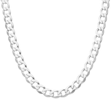 New Sterling Silver Solid 22" Curb Link Chain Necklace 1.8oz
