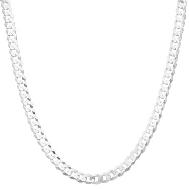 New Sterling Silver Solid 18" Curb Chain Necklace 22g