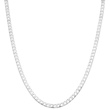 New Sterling Silver 20" Square Curb Chain Necklace 22g