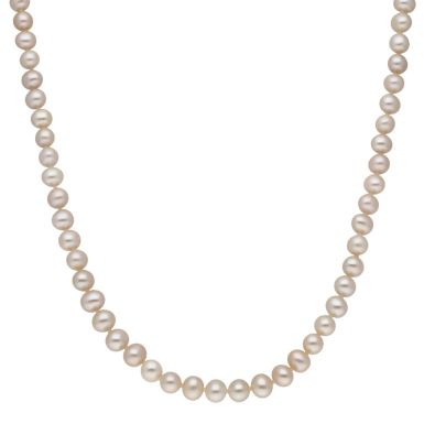 New Silver Clasp 19" - 21" Fresh Water Pearl Necklace