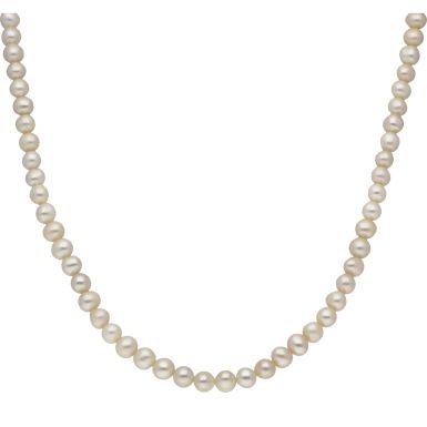 New Sterling Silver 16-20" Freshwater Cultured Pearl Necklace