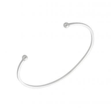 New Sterling Silver Solid Torque Bangle