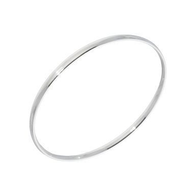 New Sterling Silver Ladies Push On Bangle