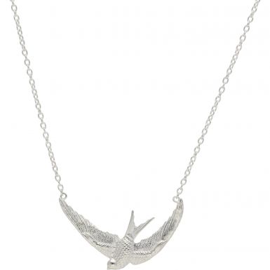 New Sterling Silver Swift Bird Adjustable 16 - 18" Necklace