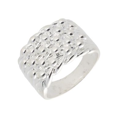 New Sterling Silver 5 Row Keeper Ring