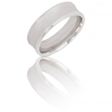 New Sterling Silver 6mm Satin Effect Wedding Ring