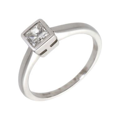 Pre-Owned 9ct Gold 0.50ct Princess Cut Diamond Solitaire Ring