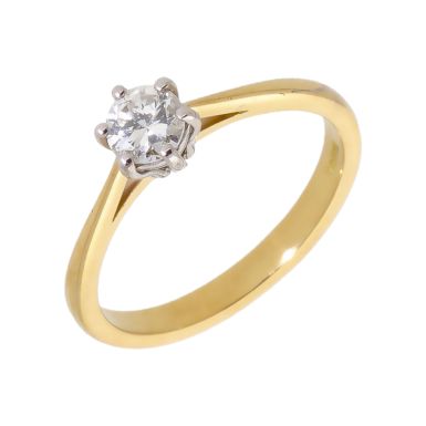Pre-Owned 18ct Yellow Gold 0.40 Carat Diamond Solitaire Ring