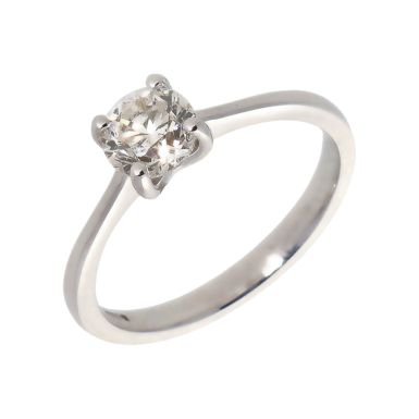 Pre-Owned 18ct White Gold 0.75 Carat Diamond Solitaire Ring
