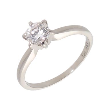 Pre-Owned 14ct White Gold 0.50 Carat Diamond Solitaire Ring