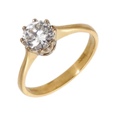 Pre-Owned 18ct Yellow Gold 1.06 Carat Diamond Solitaire Ring