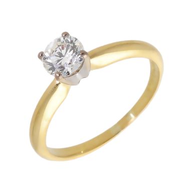 Pre-Owned 18ct Yellow Gold 0.54 Carat Diamond Solitaire Ring