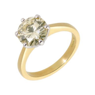 Pre-Owned 18ct Yellow Gold 2.34 Carat Diamond Solitaire Ring