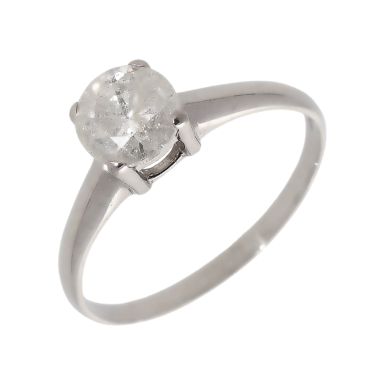Pre-Owned 18ct White Gold 1.39 Carat Diamond Solitaire Ring
