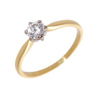 Pre-Owned 14ct Yellow Gold 0.50 Carat Diamond Solitaire Ring