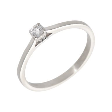 Pre-Owned Platinum 0.18 Carat Diamond Solitaire Ring