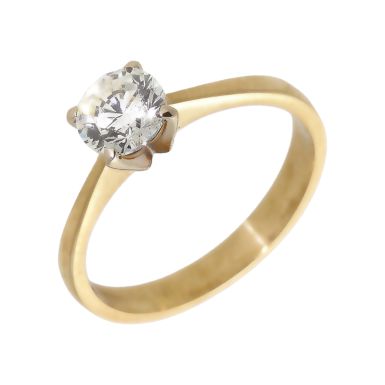 Pre-Owned 14ct Yellow Gold 0.82 Carat Diamond Solitaire Ring