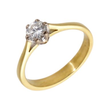 Pre-Owned 18ct Yellow Gold 0.50 Carat Diamond Solitaire Ring