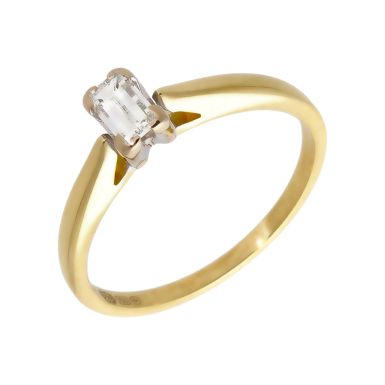 Pre-Owned 18ct Yellow Gold 0.35 Carat Diamond Solitaire Ring