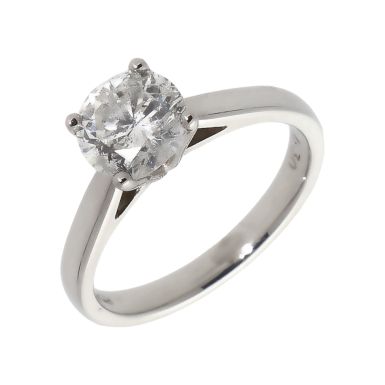 Pre-Owned Platinum 1.30 Carat Diamond Solitaire Ring