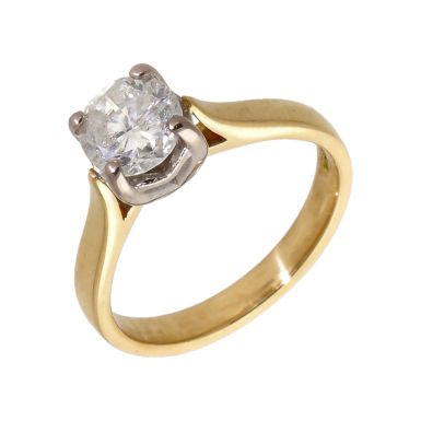 Pre-Owned 18ct Yellow Gold 1.00 Carat Diamond Solitaire Ring